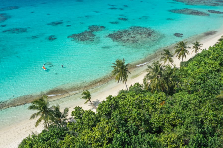 Dhigurah Island Maldives Travel Guide Drone