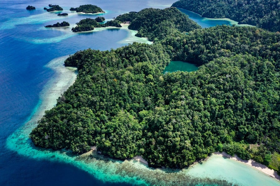 Labengki Island drone picture