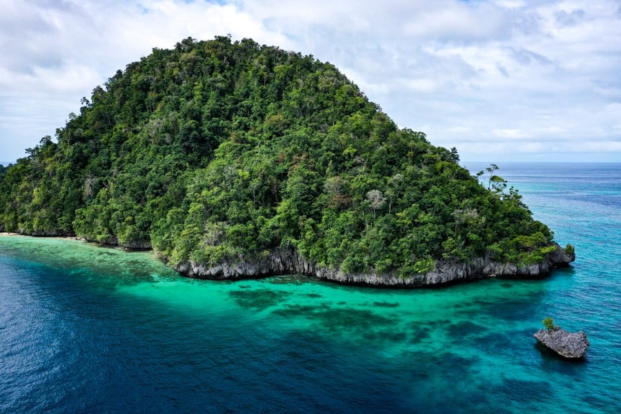 Sulawesi tropical drone picture